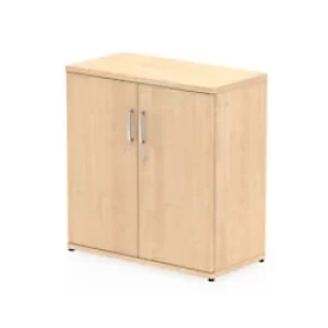 Image of Trexus Office Medium Cupboard 800x400x1200mm 2 Shelves White Ref