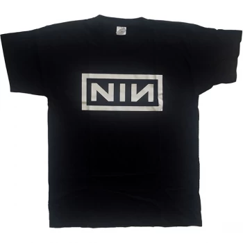 Image of Nine Inch Nails - Classic Logo Unisex Large T-Shirt - Black