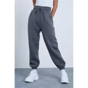 image of I Saw It First Charcoal Super High Waist Joggers - Grey