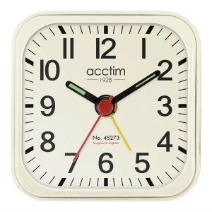 image of Acctim Maldon Mini Alarm Clock - Cream