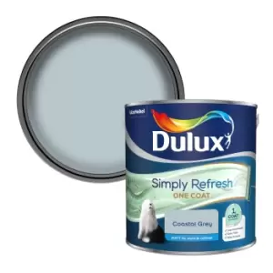 Image of Dulux Simply Refresh One Coat Coastal Grey Matt Emulsion Paint 2.5L