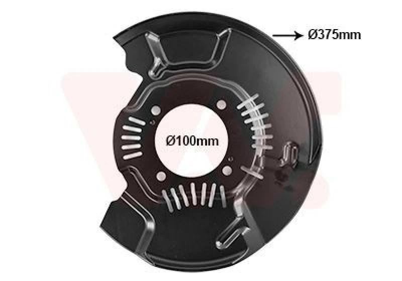 Image of VAN WEZEL Brake disc backing plate VAN WEZEL 5482372