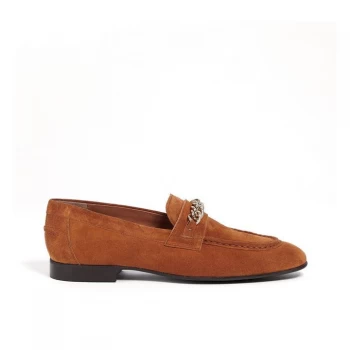 image of Reiss Lex Slip On Shoes - Tan