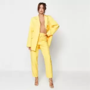 Missguided Tailored Cigarette Trousers - Yellow