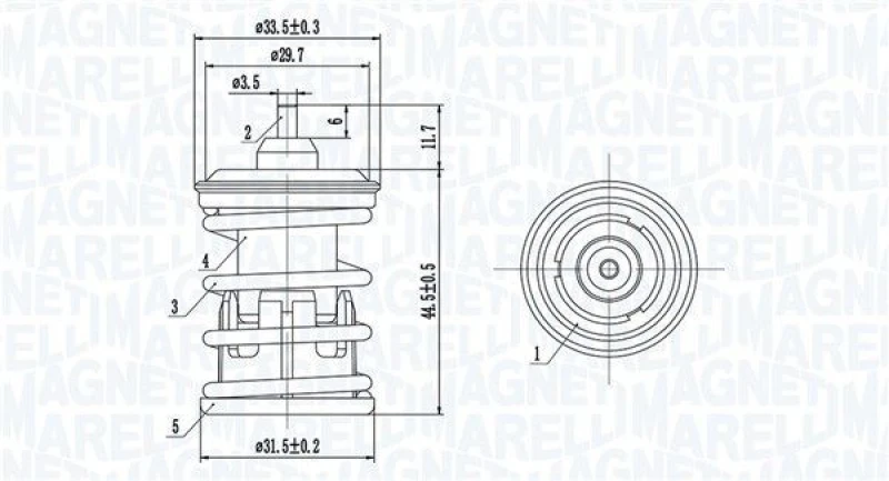 Image of MAGNETI MARELLI Thermostat MAGNETI MARELLI 352317005090