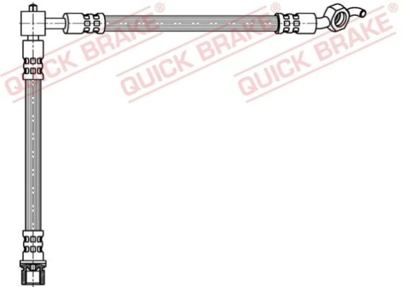 Image of QUICK BRAKE Brake hose QUICK BRAKE 58.814
