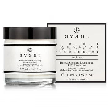 image of Avant Skincare Rose & Squalane Revitalising DUO Moisturiser