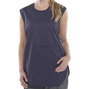Image of Click Workwear Tabbard PolyCotton Side Fastening XL Navy Blue Ref