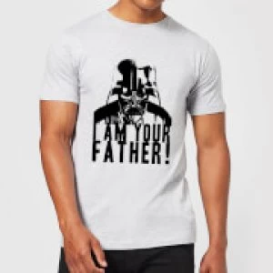 Image of Star Wars Darth Vader I Am Your Father Confession Mens T-Shirt - Grey - 3XL