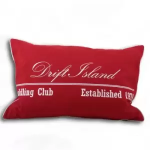 Image of Riva Home Newport Beach Drift Island Cushion Cover (40x60cm) (Bordeaux)