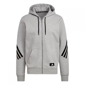 Image of adidas Sportswear Future Icons 3-Stripes Hoodie Me - Medium Grey Heather