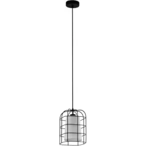 image of Bittams Black/White Pendant - Black - Eglo