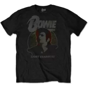 image of David Bowie - Vintage Ziggy Unisex X-Large T-Shirt - Black