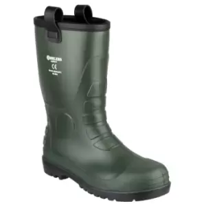 Image of Footsure 97 PVC Rigger Safety Wellingtons / Mens Boots (11 UK) (Green) - Green