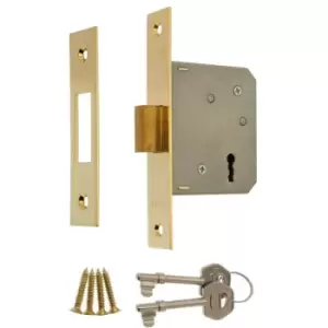 image of 3 Lever Deadlock 64mm - Brass - Brass - ERA