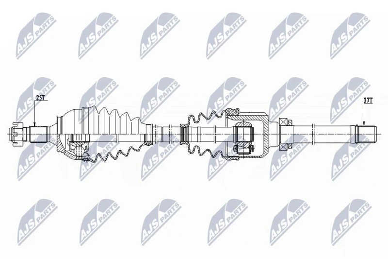 Image of NTY NPW-CT-081 Drive shaft Front Axle Right Drive Shaft (13)