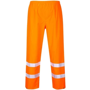 Image of S480ORRL - sz L Hi-Vis Traffic Trousers - S480 Orange - Portwest