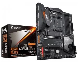 image of Gigabyte X570 Aorus Elite AMD Socket AM4 Motherboard