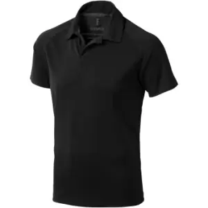 Image of Elevate Mens Ottawa Short Sleeve Polo (XXXL) (Solid Black)