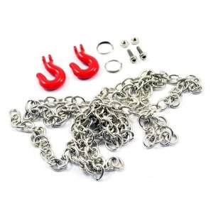 image of Fastrax Metal Hook & Steel Chain Set 800Mm