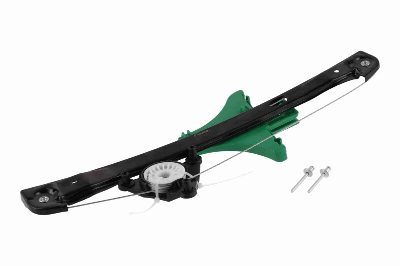 Image of VAICO V10-9851 Window regulator Original VAICO Quality, Left Rear, for left-hand drive vehicles, Operating Mode: Electric, without electric motor Win