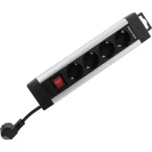 Image of REV 0014412713 Power strip (+ switch) 4x Silver, Black PG connector