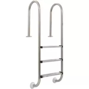 Image of Vidaxl - Pool Ladder 3 Steps Stainless Steel 304 120cm - Silver