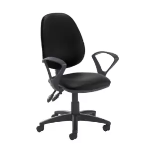 Image of Dams MTO Jota High Back PCB Operator Chair with No Arms - Tortuga Orange