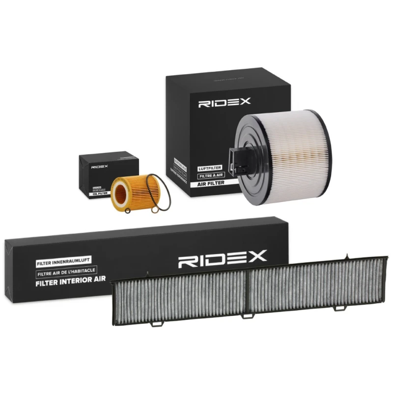 Image of RIDEX 4055F20249 Filter Set with gaskets/seals Filter Set (4055)