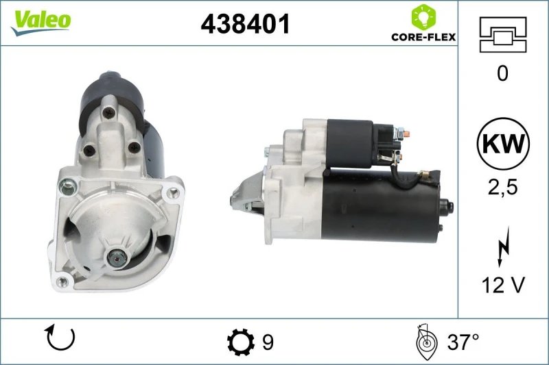 Image of VALEO Starter motor VALEO 438401
