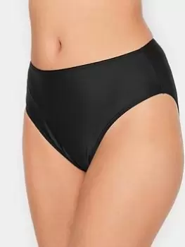 image of Long Tall Sally Long Tall Sally Black High Wasit Bikini, Black, Size 12, Women