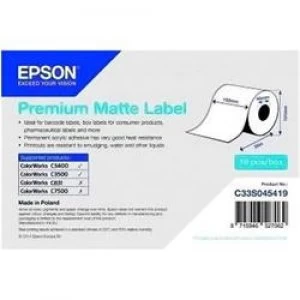 Image of Epson Premium Matte Label - Continuous Roll 105mm x 35m