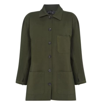 image of Golddigga Overshirt Jacket Ladies - Khaki