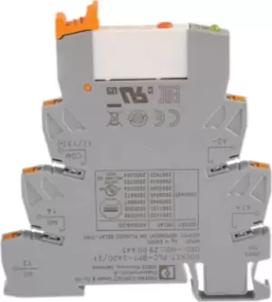 image of Phoenix Contact, 24V dc SPDT Interface Relay Module, DIN Rail PLC-RPT- 24DC/21/MS