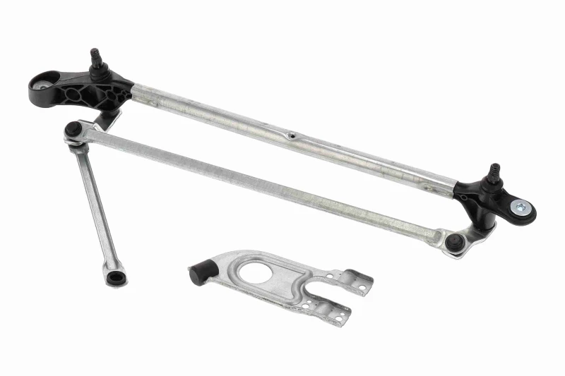 Image of VAICO V20-4533 Wiper Linkage Green Mobility Parts without electric motor, Front, for left-hand drive vehicles Wiper Linkage (300)