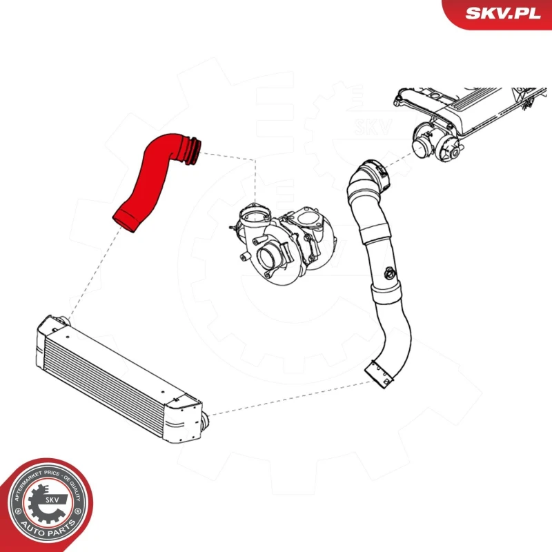 Image of ESEN SKV Charger intake hose ESEN SKV 24SKV702