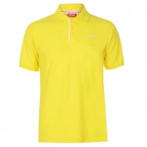 image of Slazenger Plain Polo Shirt Mens - Yellow