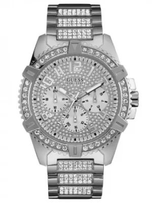 image of Guess Frontier Stainless Steel Crystal Dial Bracelet Watch W0799G1