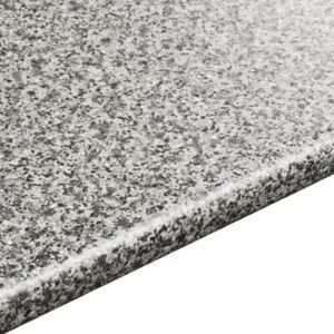 28mm Inari Grey Granite effect Round edge Laminate Worktop L3.05m D600mm - main image