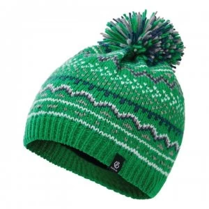 image of Dare2B Buzzer Knit Bobble Beanie - VivGrn/DkDen