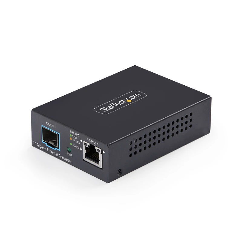 Image of StarTech.com 10GbE Multi-Gigabit Open SFP+ Fiber Media Converter. 10G/