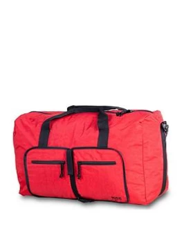 image of Rock Luggage Members HA-0021-RE Small Foldaway Red Suitcase