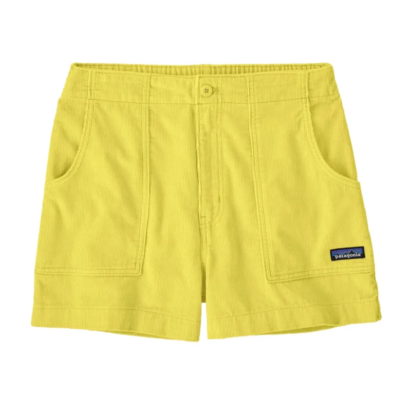 Image of Womens hiking shorts Patagonia Retro Cord Jaune Female S