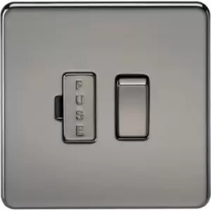 Image of MLA Knightsbridge 13A Switched Fused Spur Unit Black Nickel - SF6300BN
