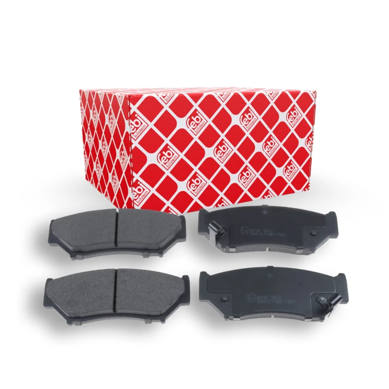 Image of FEBI BILSTEIN 16657 Brake pad set Front Axle, with acoustic wear warning Brake Pad Set,disc brake (402)