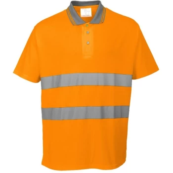 Image of Portwest - S171ORRXS - sz XS Cotton Comfort Polo - Orange