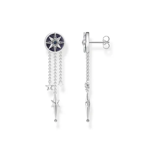 Image of Thomas Sabo Sterling Silver Sterling Silver Magic Stars Drop Earrings