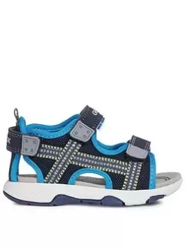 Image of Geox Boys Multi Sandal, Navy, Size 8.5 Younger