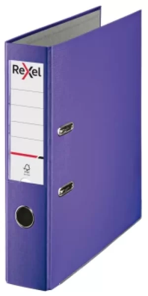 image of Rexel Lever Arch File Polypropylene ECO A4 75mm Purple 2115716