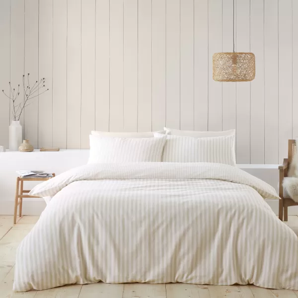 Image of CL Brushed Stripe Duvet Set